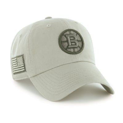 Boston Bruins '47 OHT Tri-Hit Clean Up Adjustable Hat - Cream
