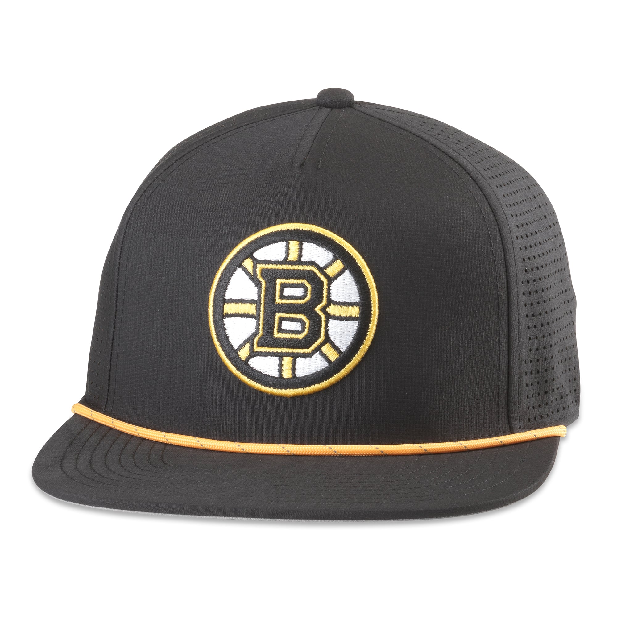 Boston Bruins American Needle Buxton Pro Tech Adjustable Hat - Black