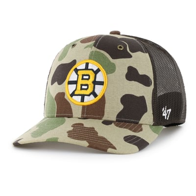 Boston Bruins Carhartt x '47 Adjustable Trucker Hat - Duck Camo