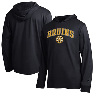 Boston Bruins Champion All-Star Lightweight Hooded Long Sleeve T-Shirt - Black