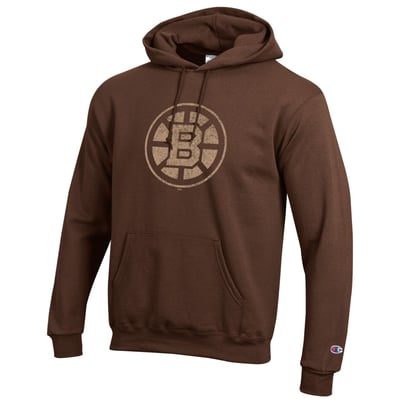  Boston Bruins Champion Core Plus Eco Powerblend Hoodie - Brown