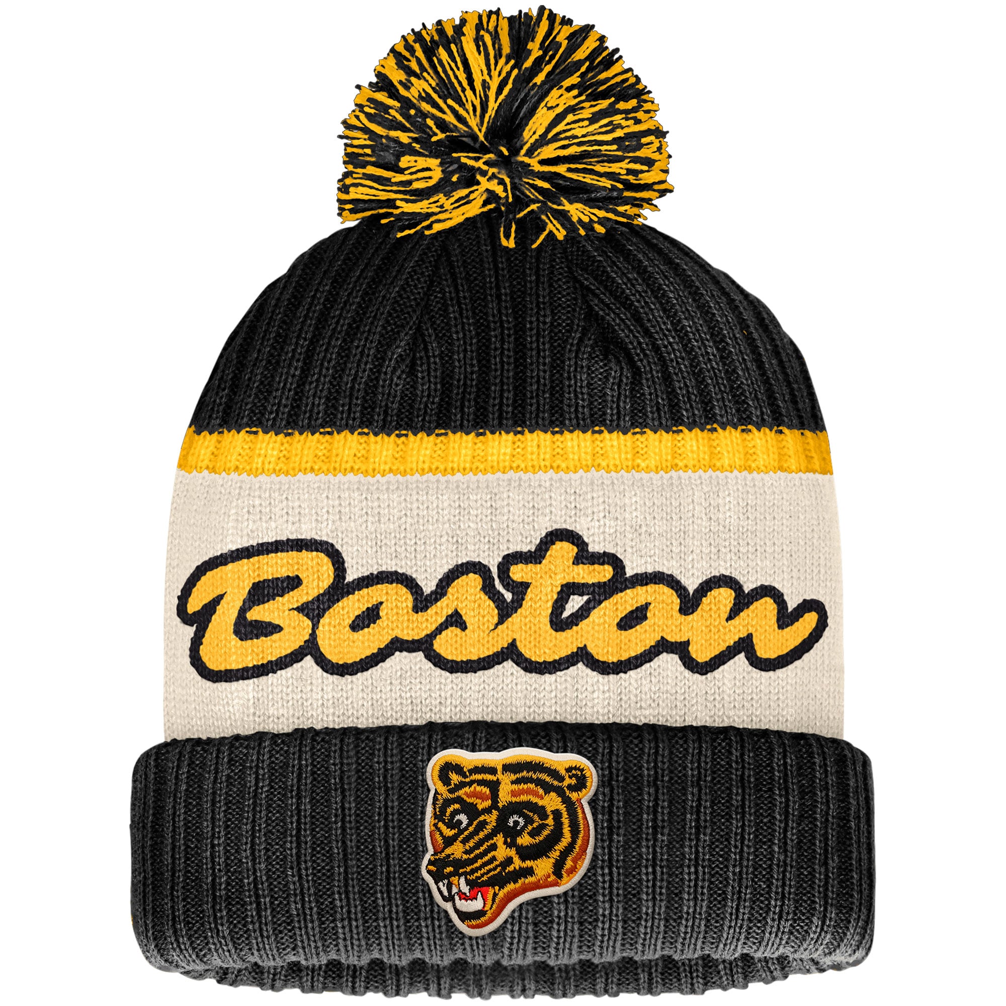 Bruins beanie Bruins Ladies Chunky Pom Knit Hat - Boston ProShop main image 3
