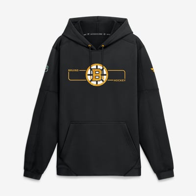 Boston Bruins Fanatics Authentic Pro Rink Fleece Pullover Hoodie - Black