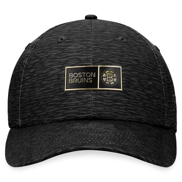Fanatics Black Boston Bruins Authentic Pro Road Trucker Adjustable Hat Unisex Boston Bruins Fanatics Authentic Pro Road Adjustable Hat - Black main image 2