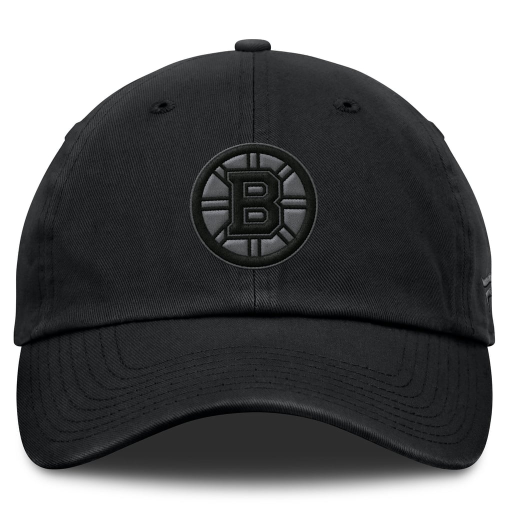 Fanatics Black Boston Bruins Authentic Pro Road Trucker Adjustable Hat Unisex Boston Bruins Fanatics Authentic Pro Road Adjustable Hat - Black main image 2