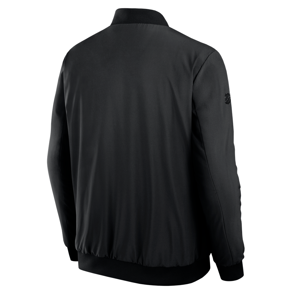 Boston Bruins Fanatics Authentic Pro Road Lightweight Full-Zip Bomber Jacket - Black