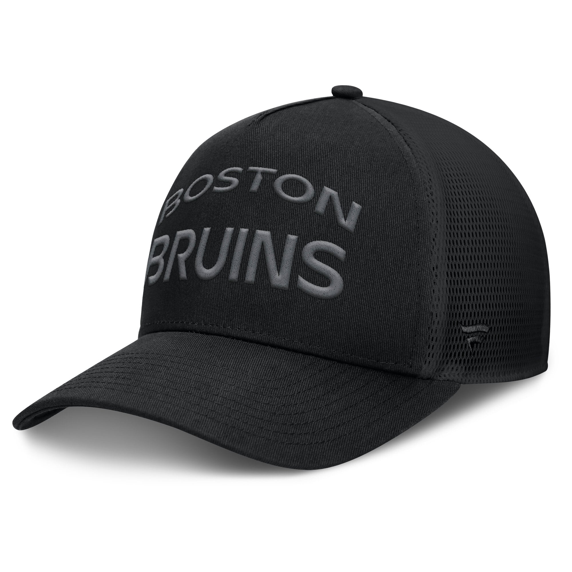 Fanatics Black Boston Bruins Authentic Pro Road Trucker Adjustable Hat Unisex Bruins Authentic Pro Road Adjustable Black Cap main image 4