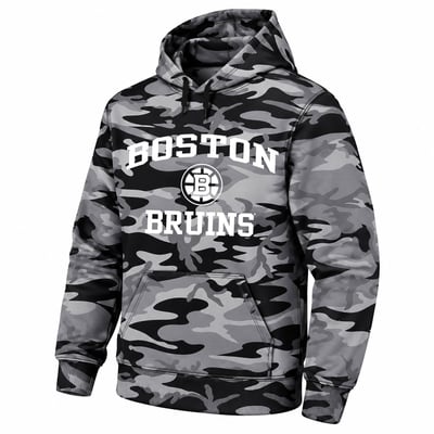  Boston Bruins Fanatics Big & Tall Camo Fleece Hoodie - Black