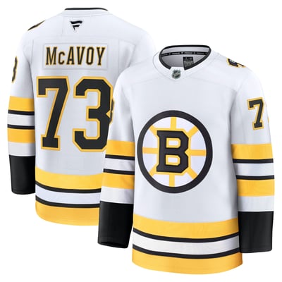 Charlie McAvoy Boston Bruins Fanatics Away Premium Jersey - White