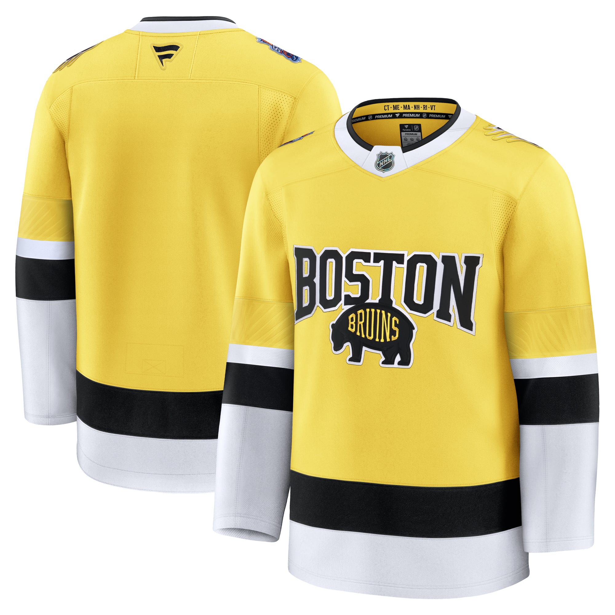 Men's Boston Bruins Fanatics Gold 2026 NHL Stadium Series Premium Jersey