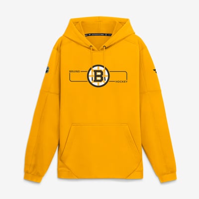 Boston Bruins Fanatics Authentic Pro Rink Fleece Pullover Hoodie - Gold