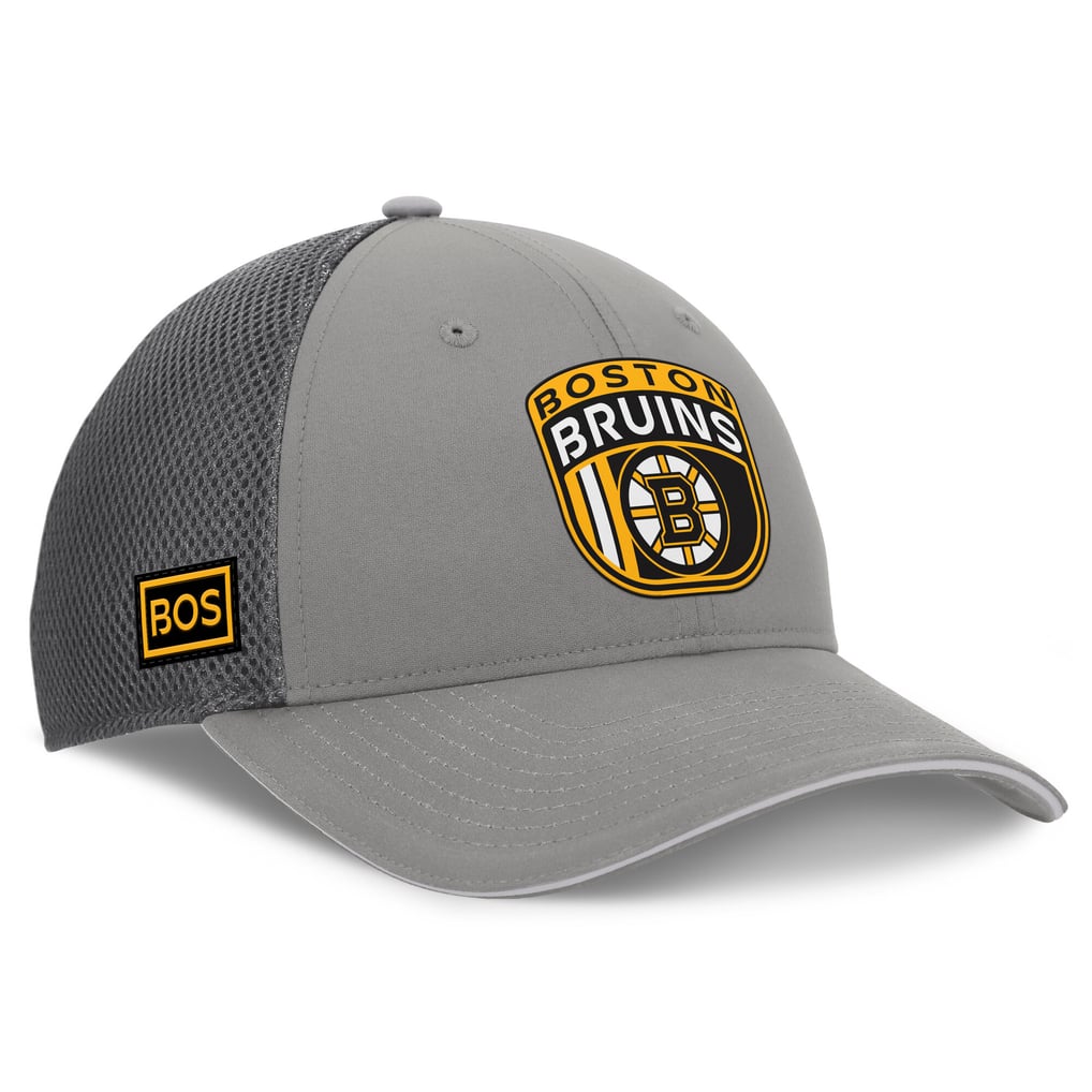 Boston Bruins Fanatics Authentic Pro Home Ice Trucker Adjustable Hat - Gray