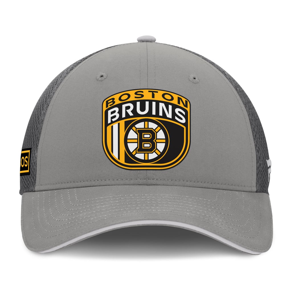 Boston Bruins Fanatics Authentic Pro Home Ice Trucker Adjustable Hat - Gray
