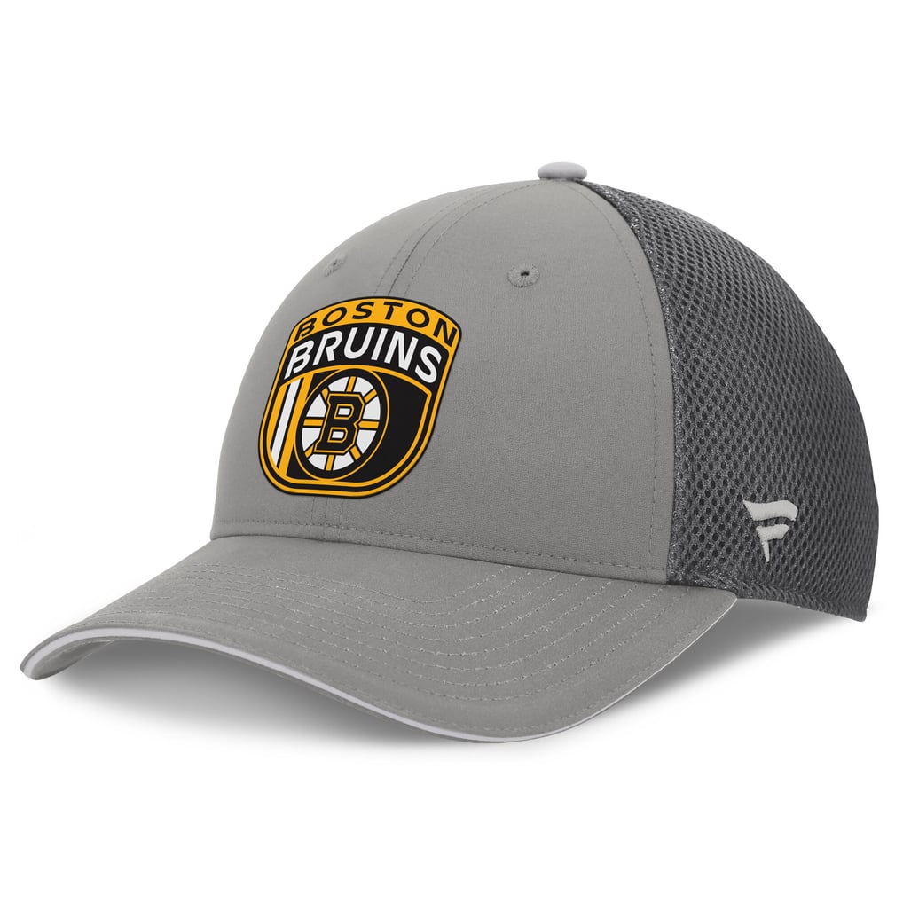 Boston Bruins Fanatics Authentic Pro Home Ice Trucker Adjustable Hat - Gray