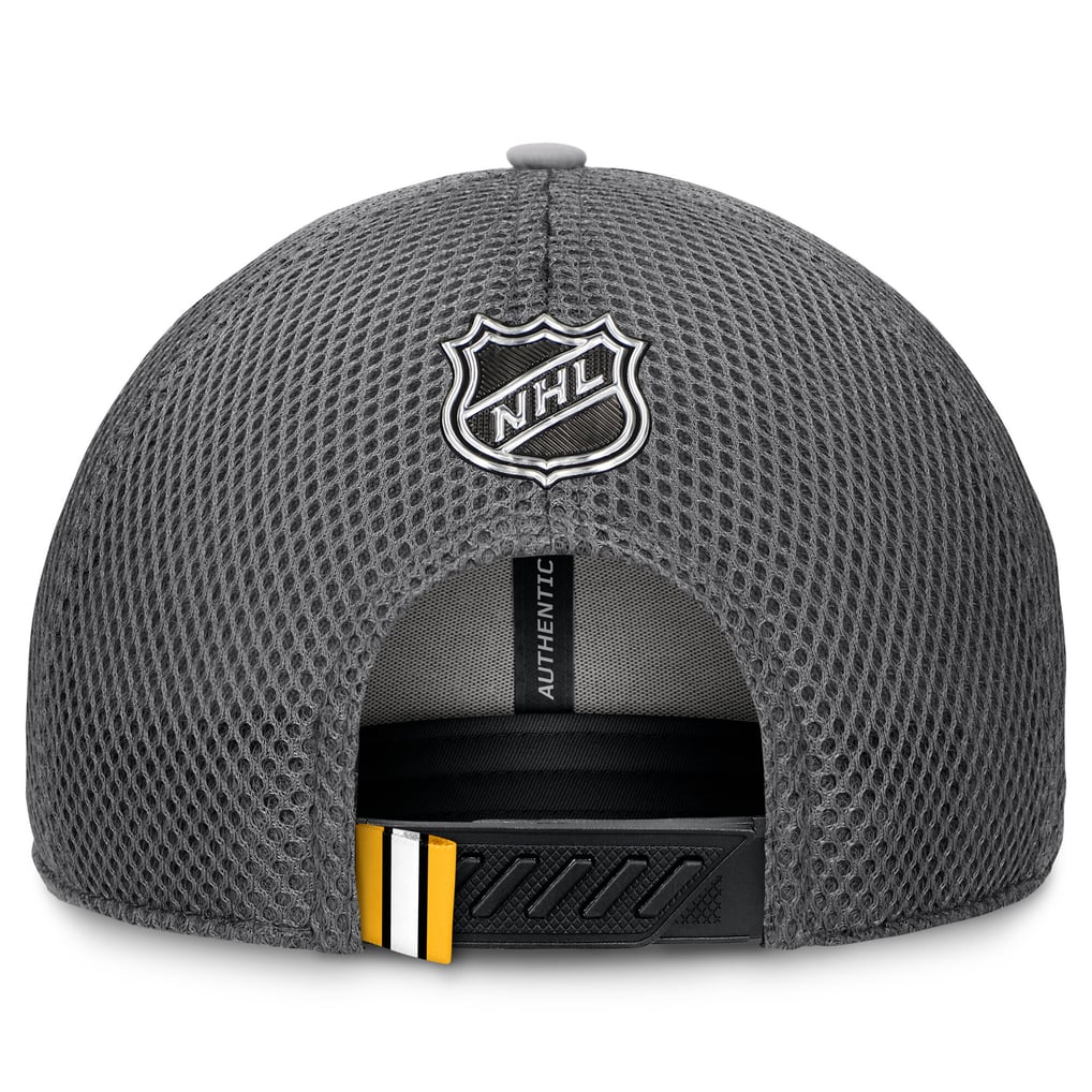 Boston Bruins Fanatics Authentic Pro Home Ice Trucker Adjustable Hat - Gray