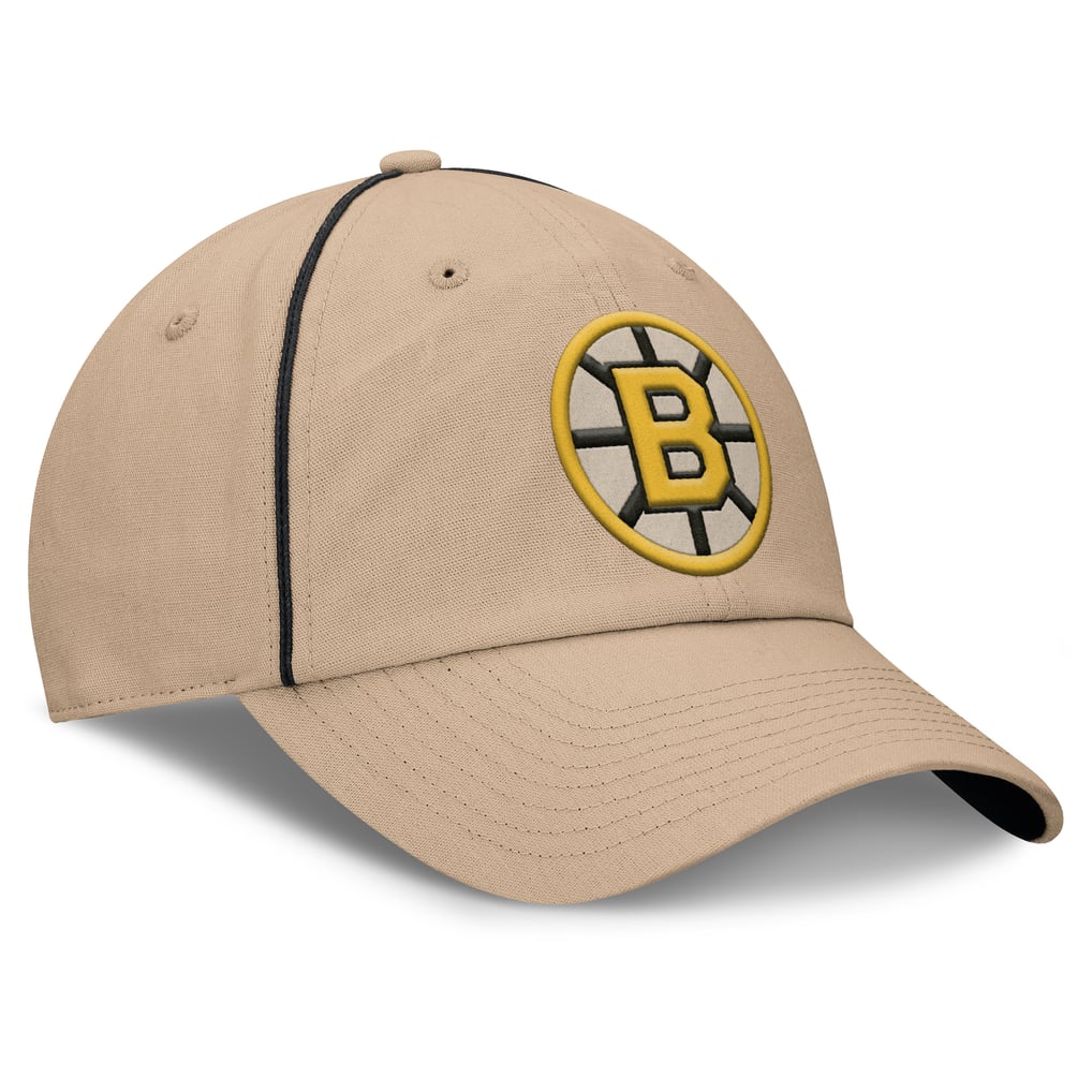 Boston Bruins Fanatics Heritage Setoff Adjustable Hat - Tan