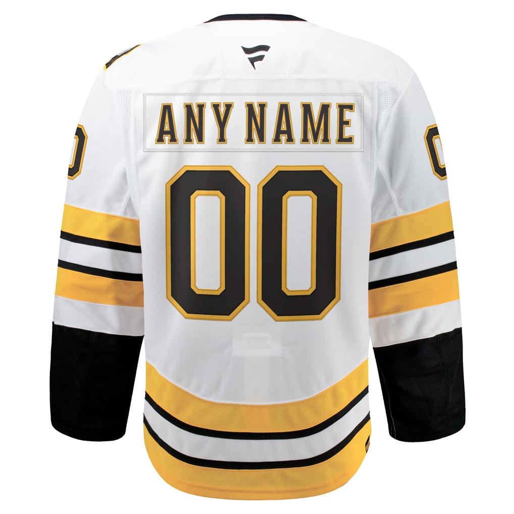 Boston Bruins Fanatics Away Authentic Pro Custom Jersey - White
