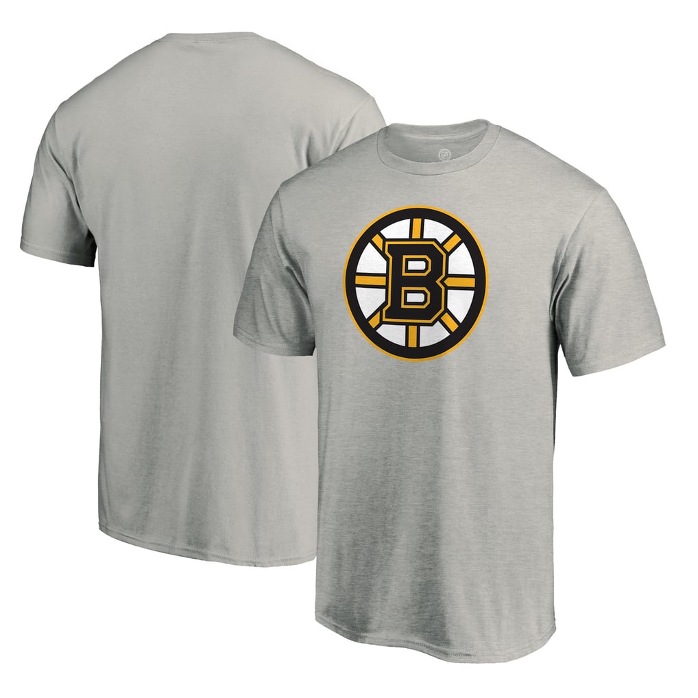  Boston Bruins Primary Logo T-Shirt - Heather Gray