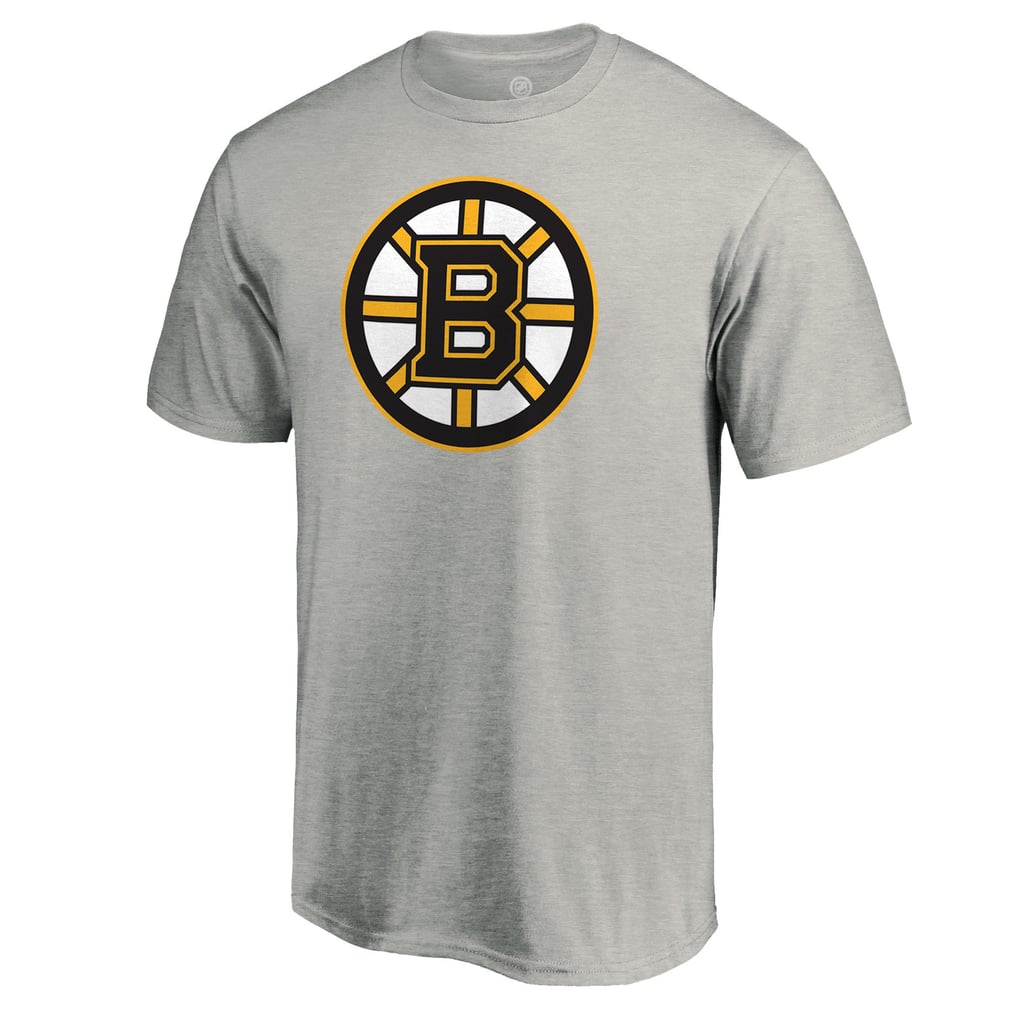  Boston Bruins Primary Logo T-Shirt - Heather Gray