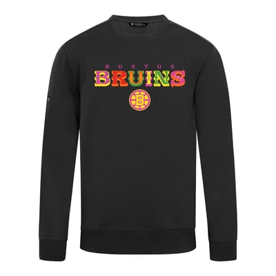 Boston Bruins Levelwear DOTD Fiesta Text Zane Sweatshirt - Black
