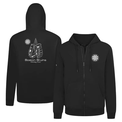 Boston Bruins Levelwear Gauntlets Uphill Full-Zip Hoodie - Black
