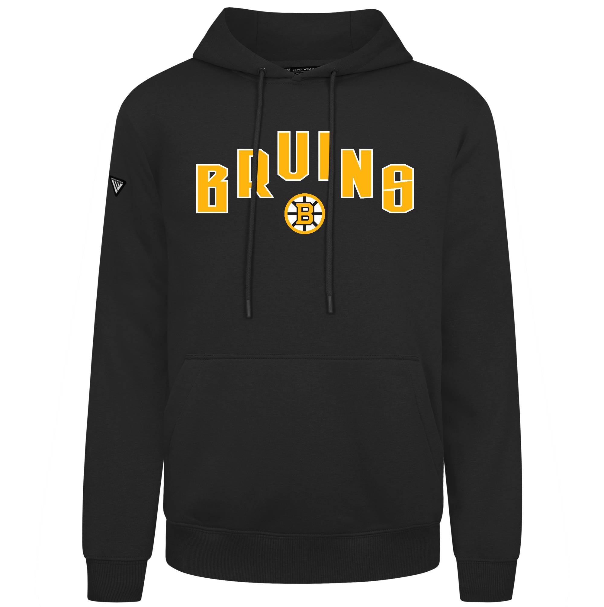 Men's Boston Bruins Levelwear Black Podium Apex Hoodie