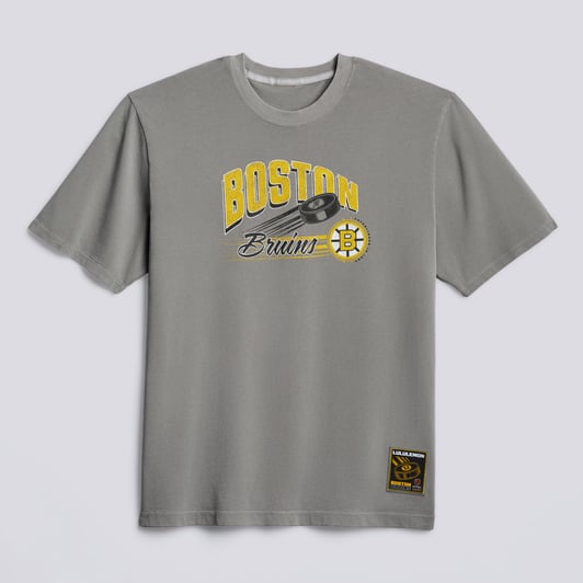 Boston Bruins lululemon Heavyweight Cotton T-Shirt - Dilute Wash Pavement Grey