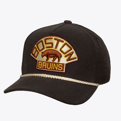  Boston Bruins Mitchell & Ness Heritage Hues Pro Crown Snapback Hat - Charcoal