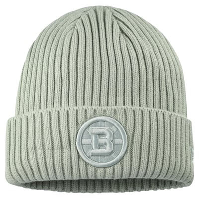 Boston Bruins New Era Color Pack Cuffed Knit Hat - Sage Green
