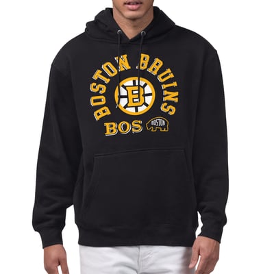 Boston Bruins Starter All-Around Fan Hoodie - Black