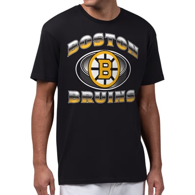  Boston Bruins Starter Face Off T-Shirt - Black