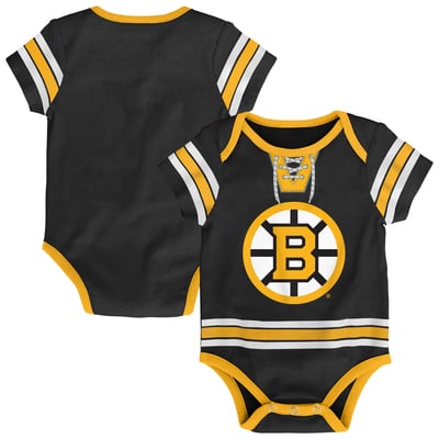  Boston Bruins Outerstuff Newborn Hockey Bodysuit - Black