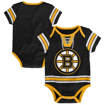  Boston Bruins Outerstuff Newborn Hockey Bodysuit - Black