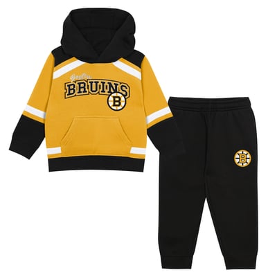 Boston Bruins Outerstuff Preschool Ice Explorer Hoodie & Pants Set - Gold/Black