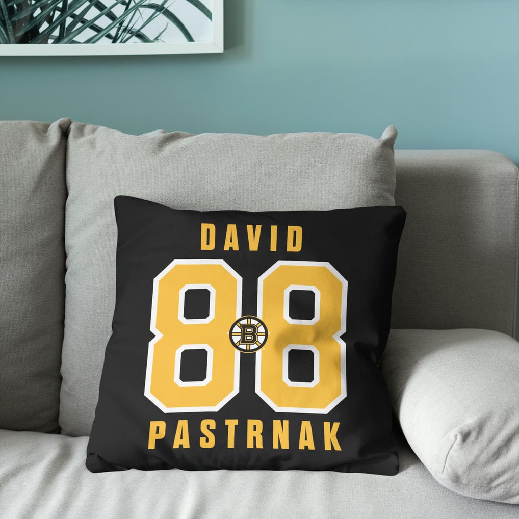 David Pastrnak Boston Bruins The Northwest Group 18" x 18" Player Printed Throw Pillow