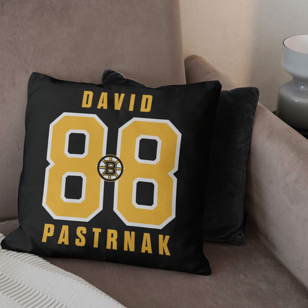 David Pastrnak Boston Bruins The Northwest Group 18" x 18" Player Printed Throw Pillow