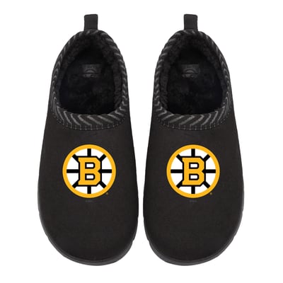 Boston Bruins ISlide Unisex Primary Logo Mission Slipper - Black
