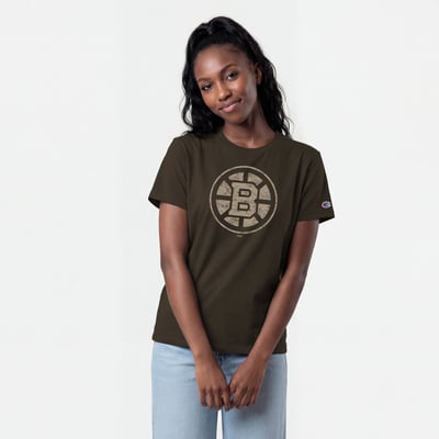 Boston Bruins Champion Women's Fall Vibes T-Shirt - Brown