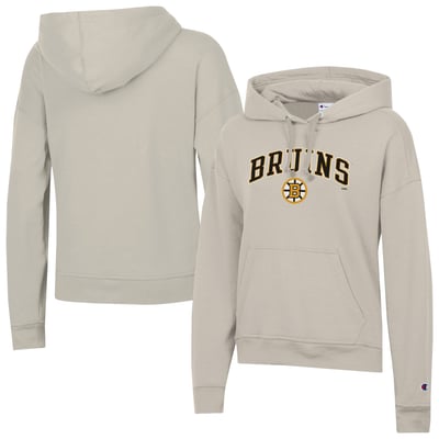 Boston Bruins Champion Women's  Arch Logo Hoodie - Oatmeal