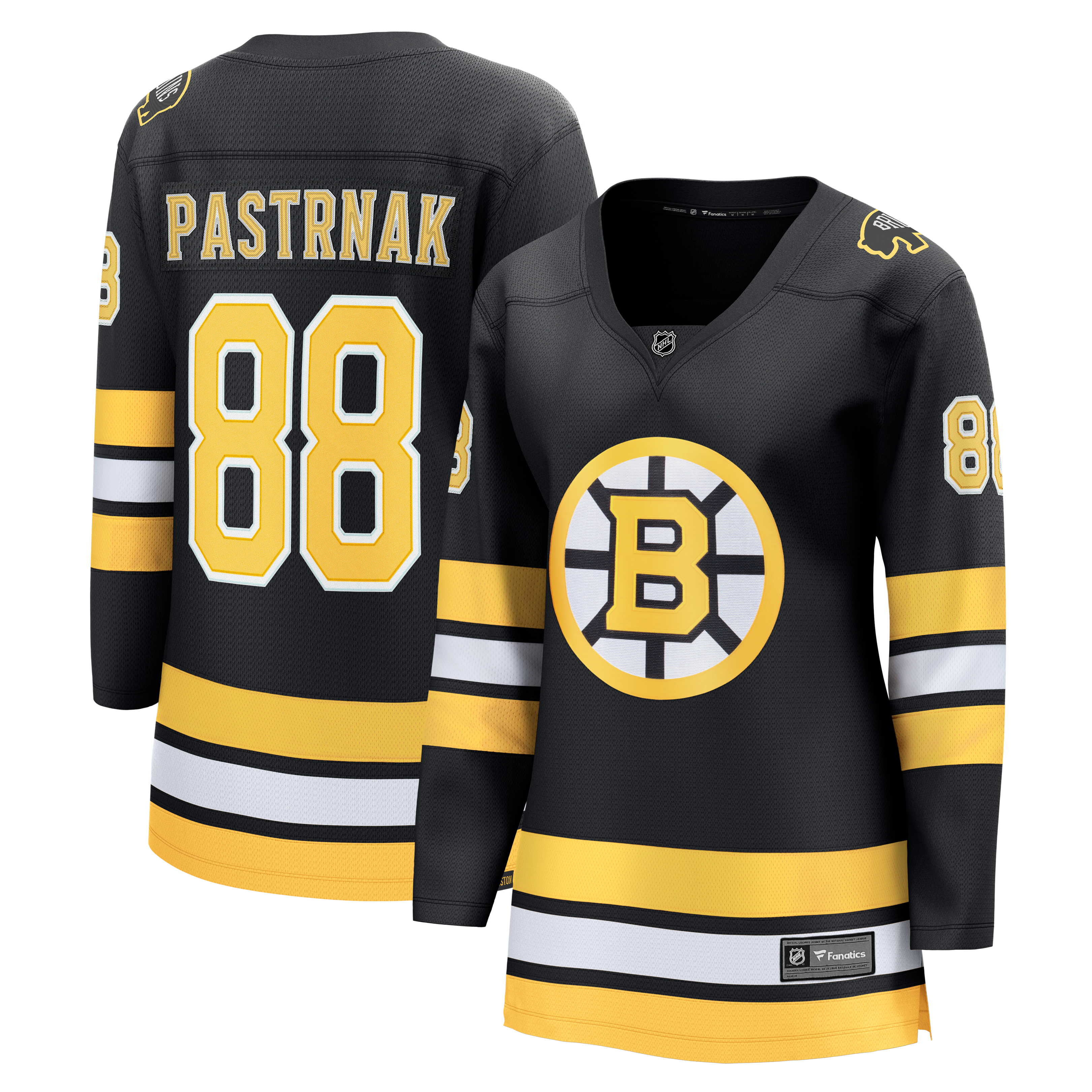 David Pastrnak Boston Bruins Women's Home Breakaway Jersey Black