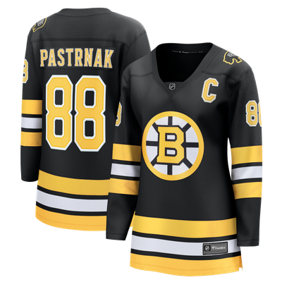 David Pastrnak Boston Bruins Fanatics Women's Home Captain Patch Breakaway Jersey - Black