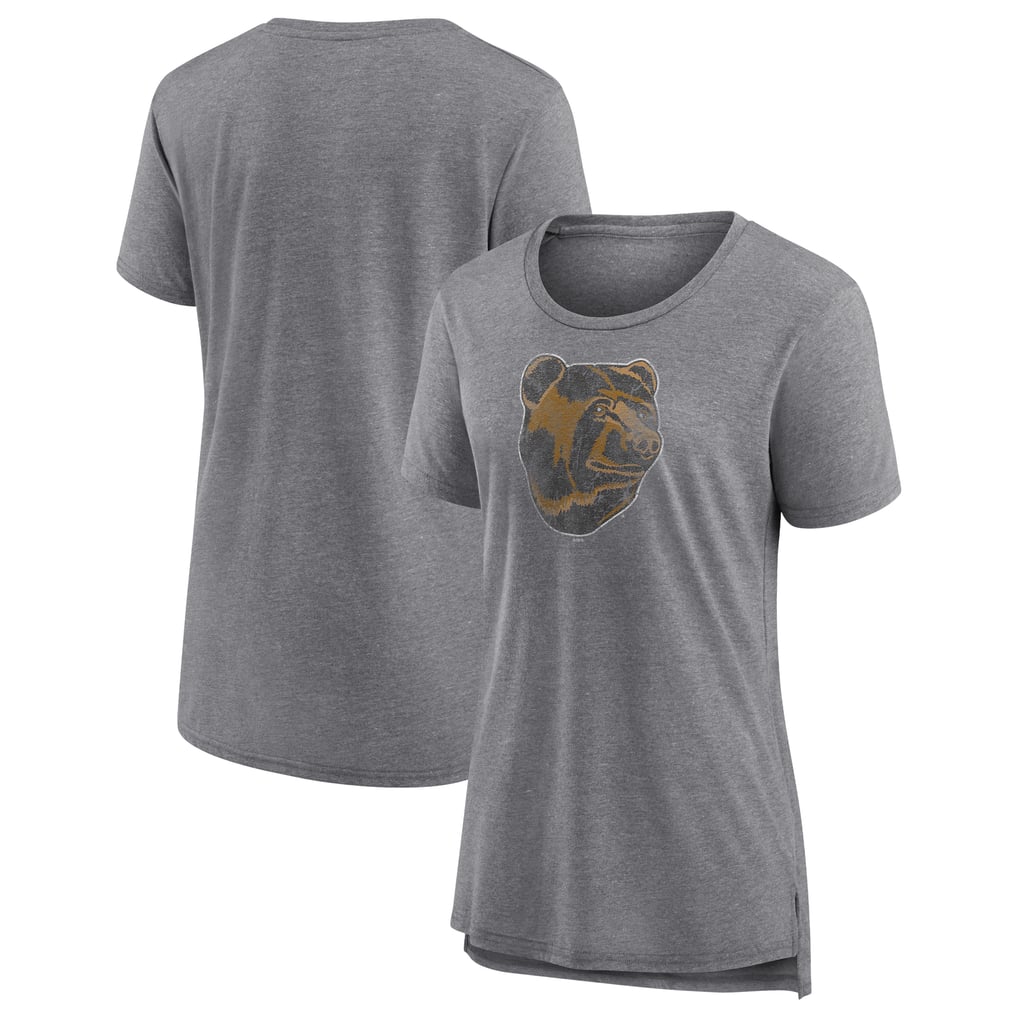 Boston Bruins Women's Slow Whistle Tri-Blend T-Shirt - Gray