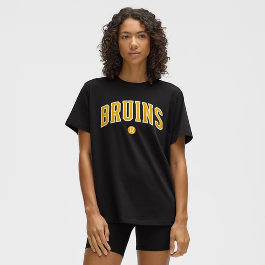 Boston Bruins lululemon Women's All Yours Organic Cotton T-Shirt - Black