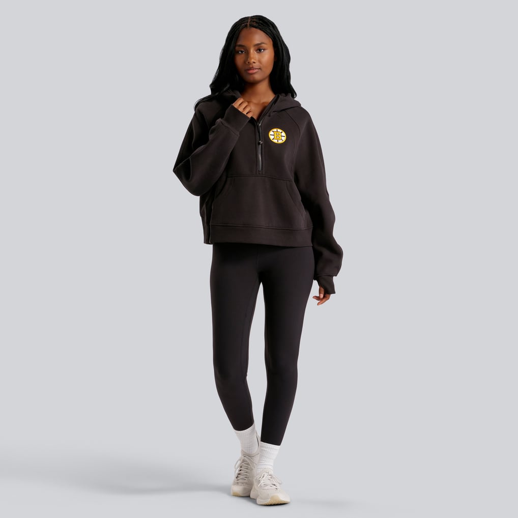 Boston Bruins lululemon Women's Scuba Oversized Half-Zip Hoodie - Black