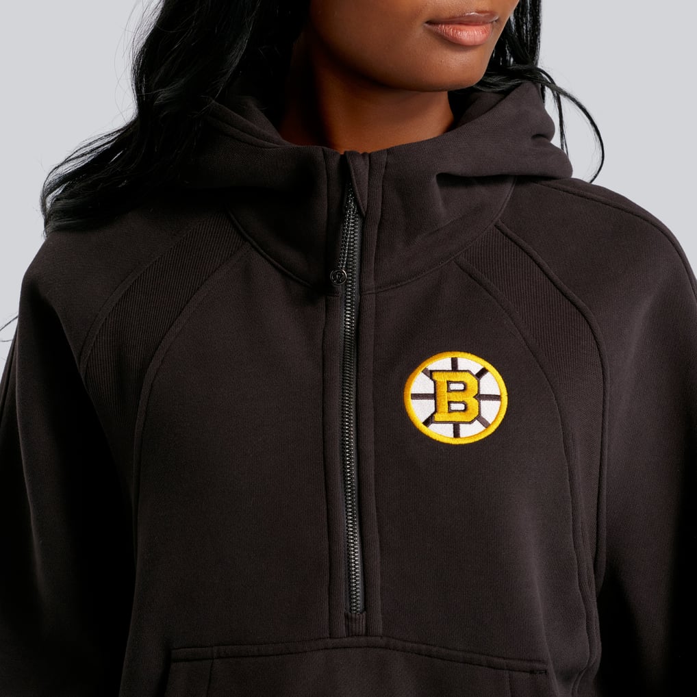 Boston Bruins lululemon Women's Scuba Oversized Half-Zip Hoodie - Black