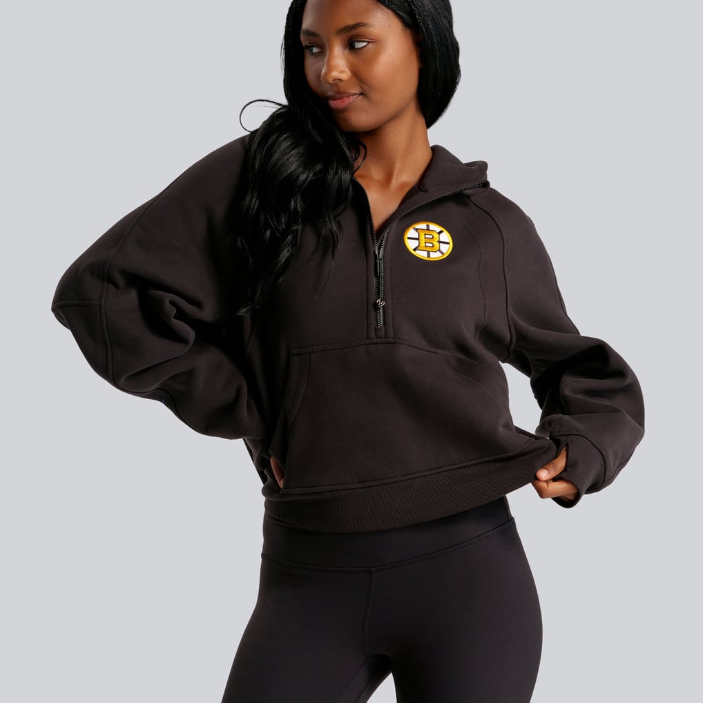 Boston Bruins lululemon Women's Scuba Oversized Half-Zip Hoodie - Black