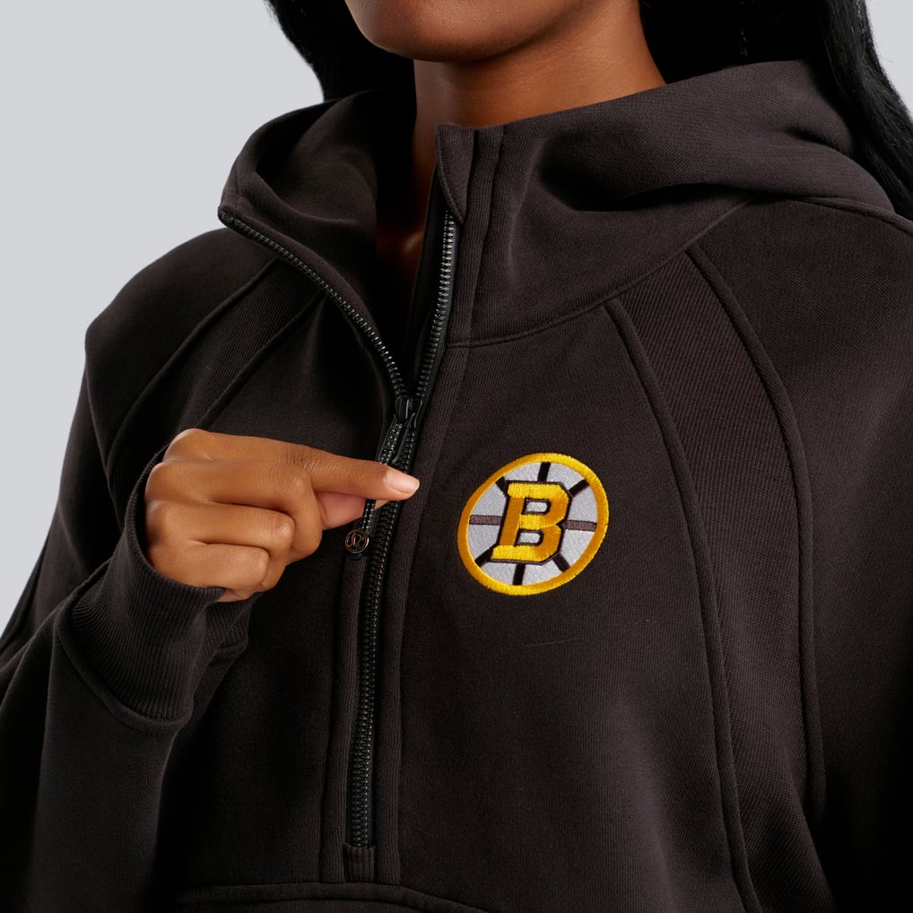 Boston Bruins lululemon Women's Scuba Oversized Half-Zip Hoodie - Black