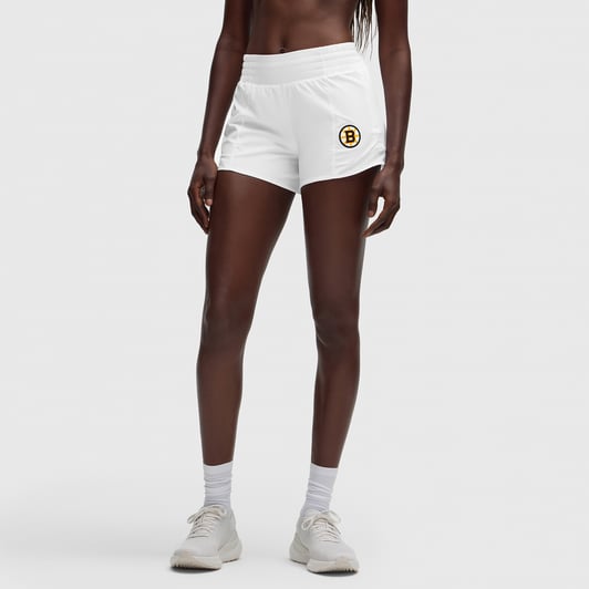 Boston Bruins lululemon Women's Hotty Hot High-Rise Lined Short 4" - White