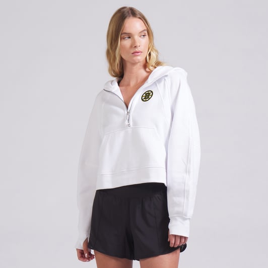 Boston Bruins lululemon Women's Scuba Oversized Half-Zip Hoodie - White