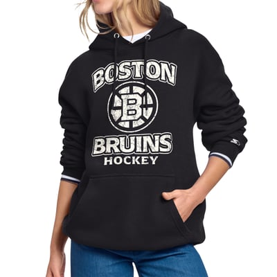 Boston Bruins Starter Women's Cookies & Cream Hoodie - Black
